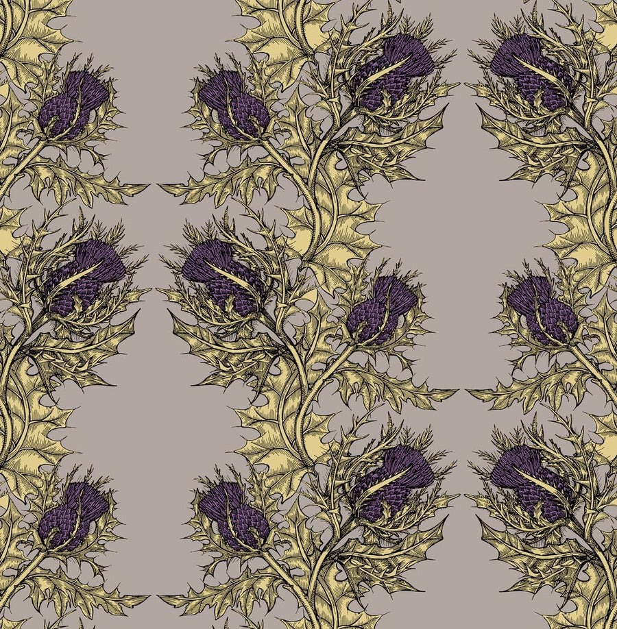 Purple & Gold on Stone