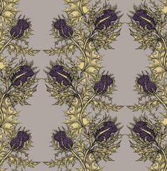Purple & Gold on Stone