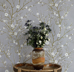 White & Gold on Pale Grey
