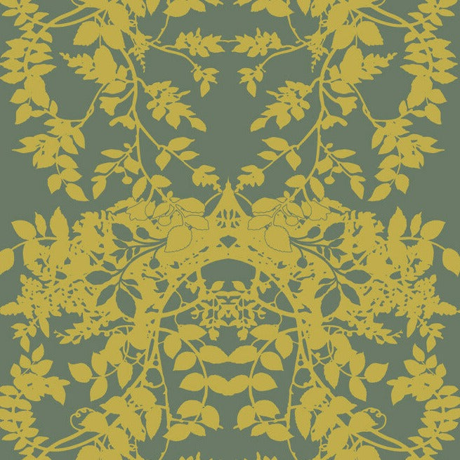 Gold on Dark Sage
