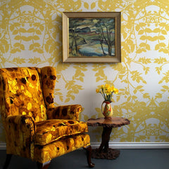 Yellow on Carrara White