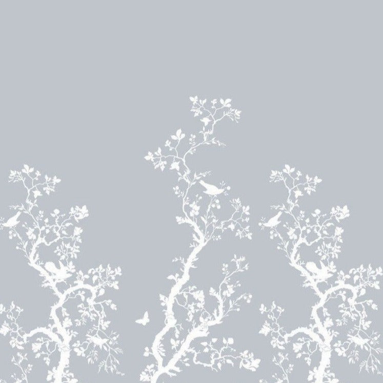 White on Pale Blue