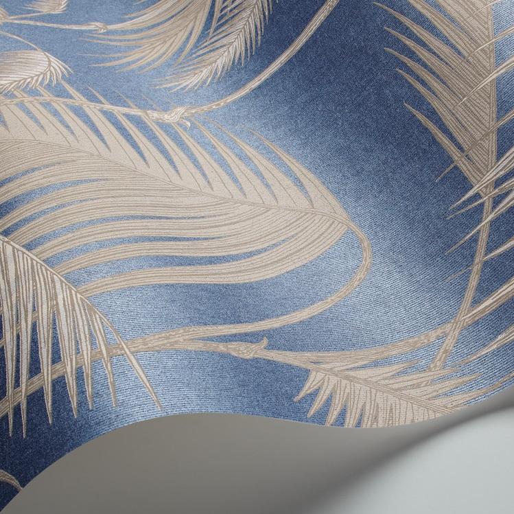 Straw Beige on Blue
