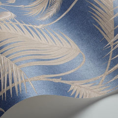 Straw Beige on Blue