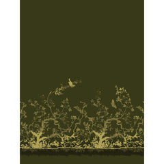 Pale Gold on Olive Green