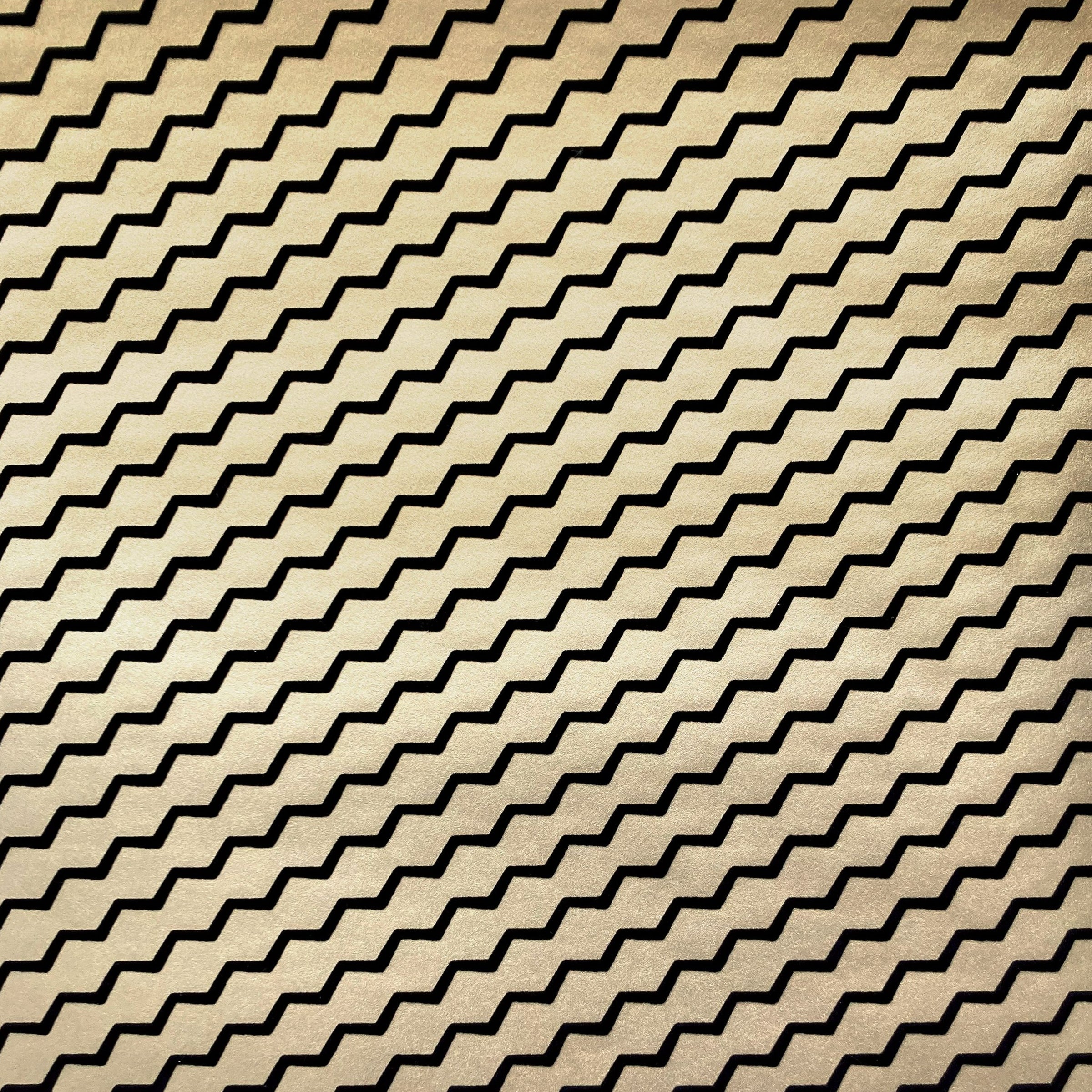 Black Flock / Gold Lustre