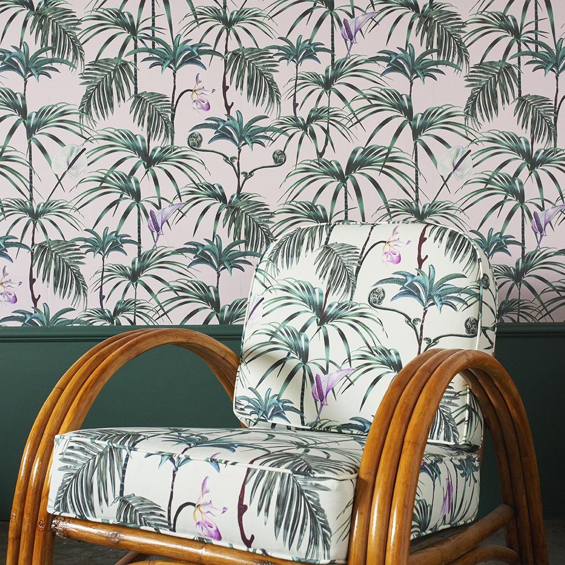Green Cotton Half Panama