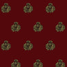 Black/Pale Gold on Red