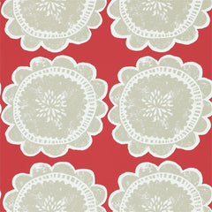 Red/Taupe