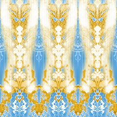 Sky Blue/White & Gold