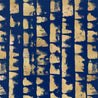 Metallic Gold on Azurite Blue