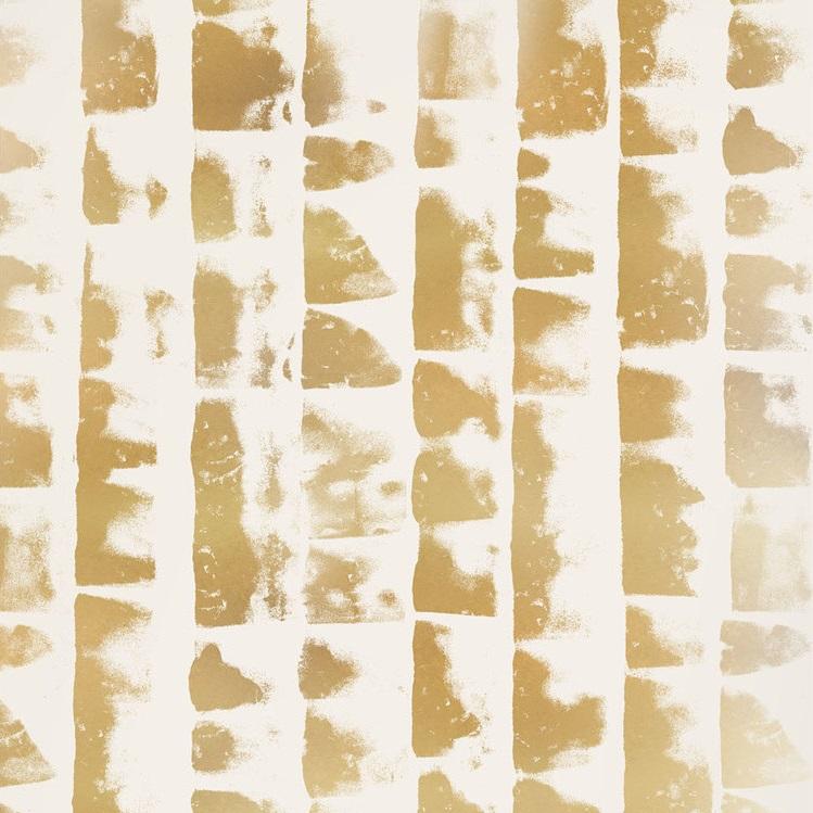 Metallic Gold on Bone White