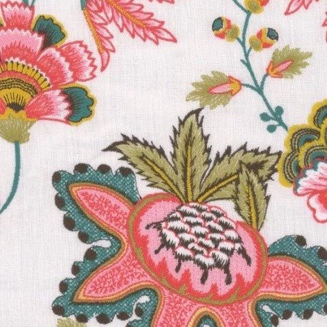 Midsummer Floral Embroidered Fabric