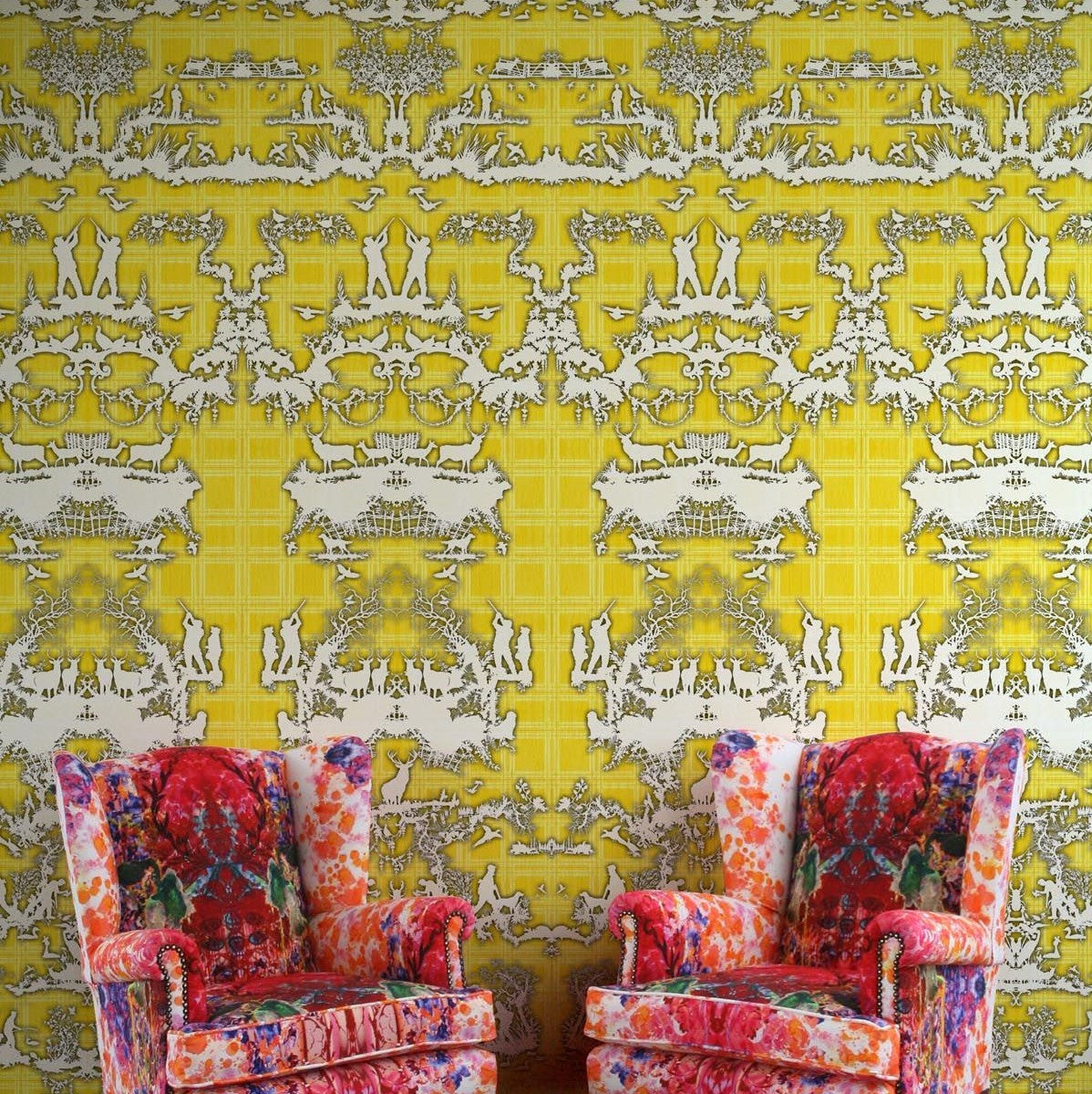 Bright Yellow/White