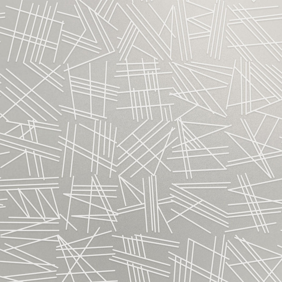 white flock / silver lustre