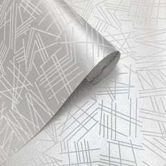 white flock / silver lustre
