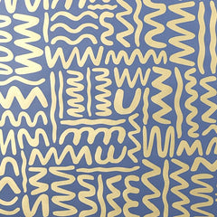 Gold on Navy
