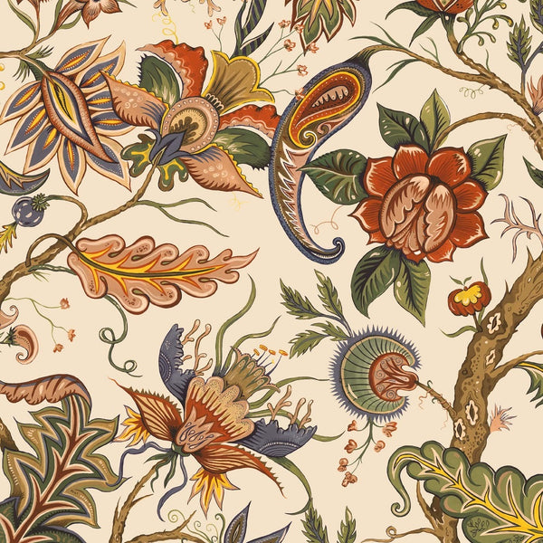 Damas – Walnut Wallpaper