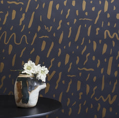 Gold on Charcoal
