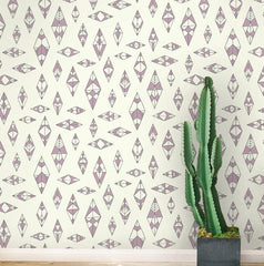 Charcoal & Lilac on Cream