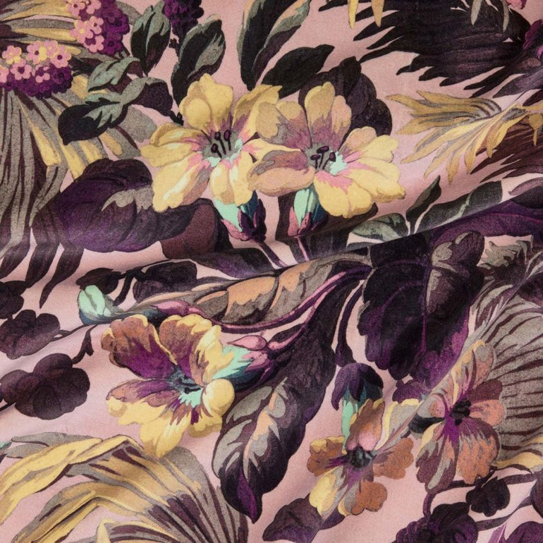 Limerence Velvet Fabric – Walnut Wallpaper