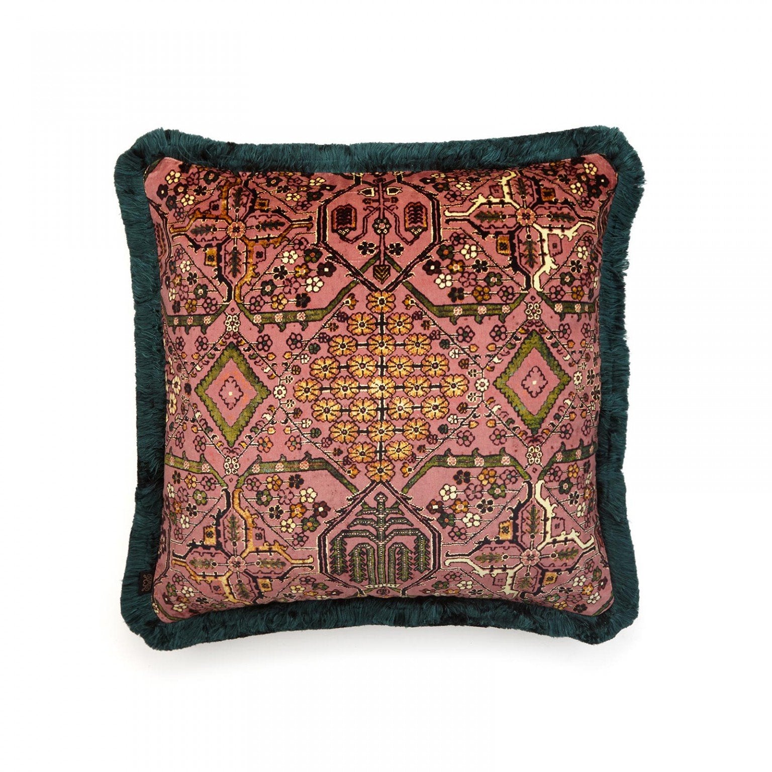 Blush best sale fringe pillow