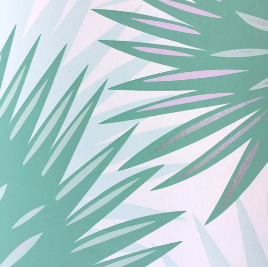 Petticoat Palm – Walnut Wallpaper