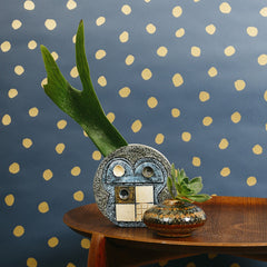 Gold on Navy