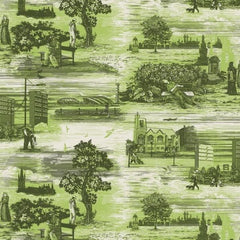 Shades of Green on Cream