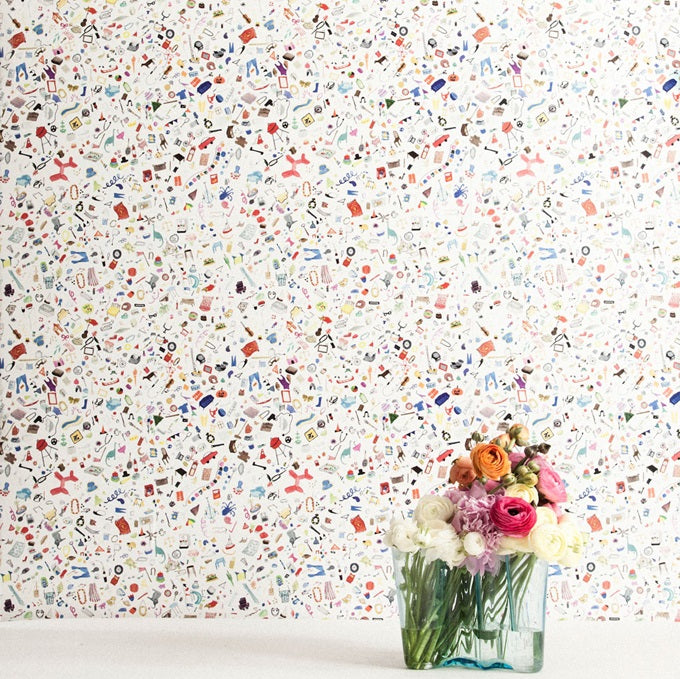 Multicolor on White